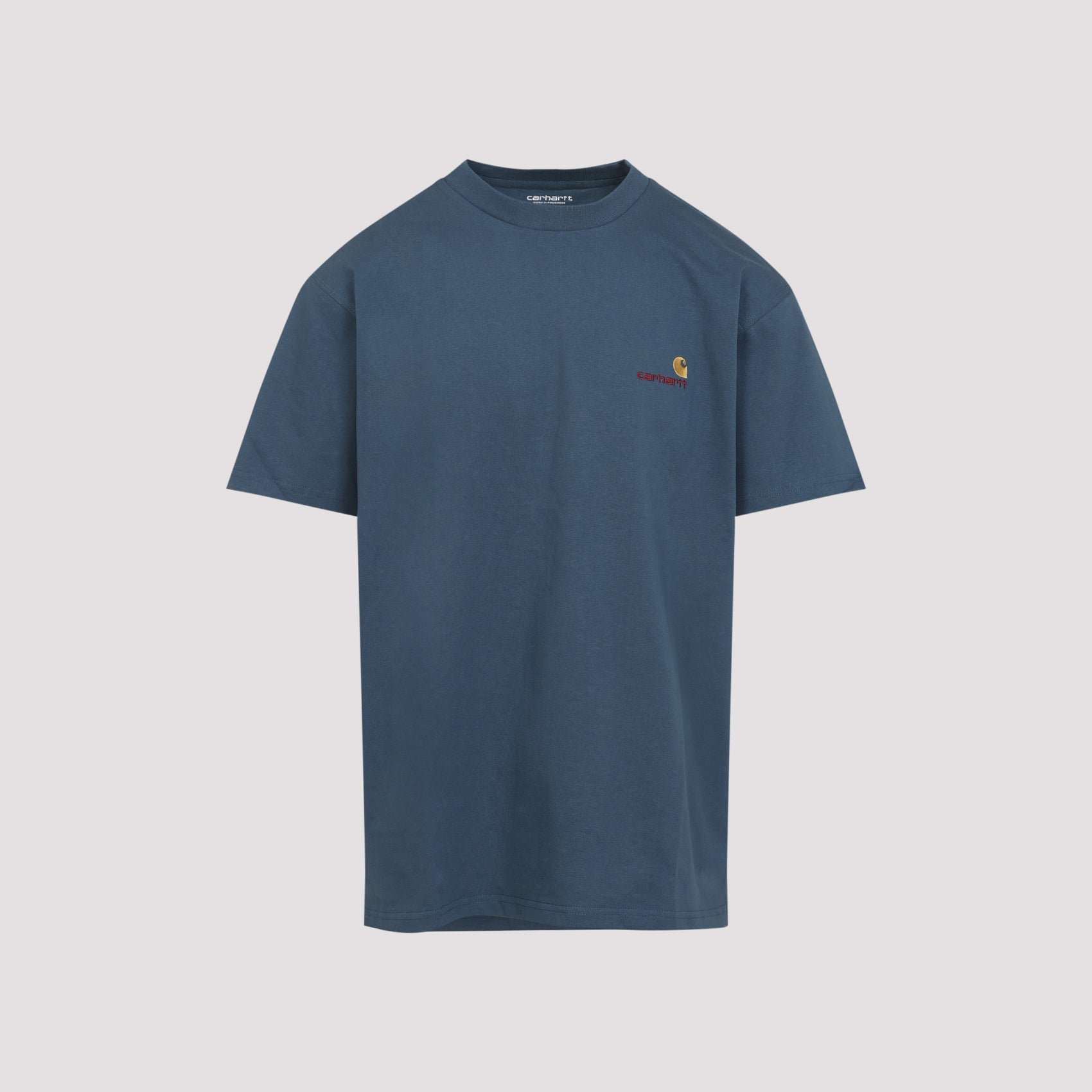 S-s American Script T-shirt Blue Cotton Tshirt