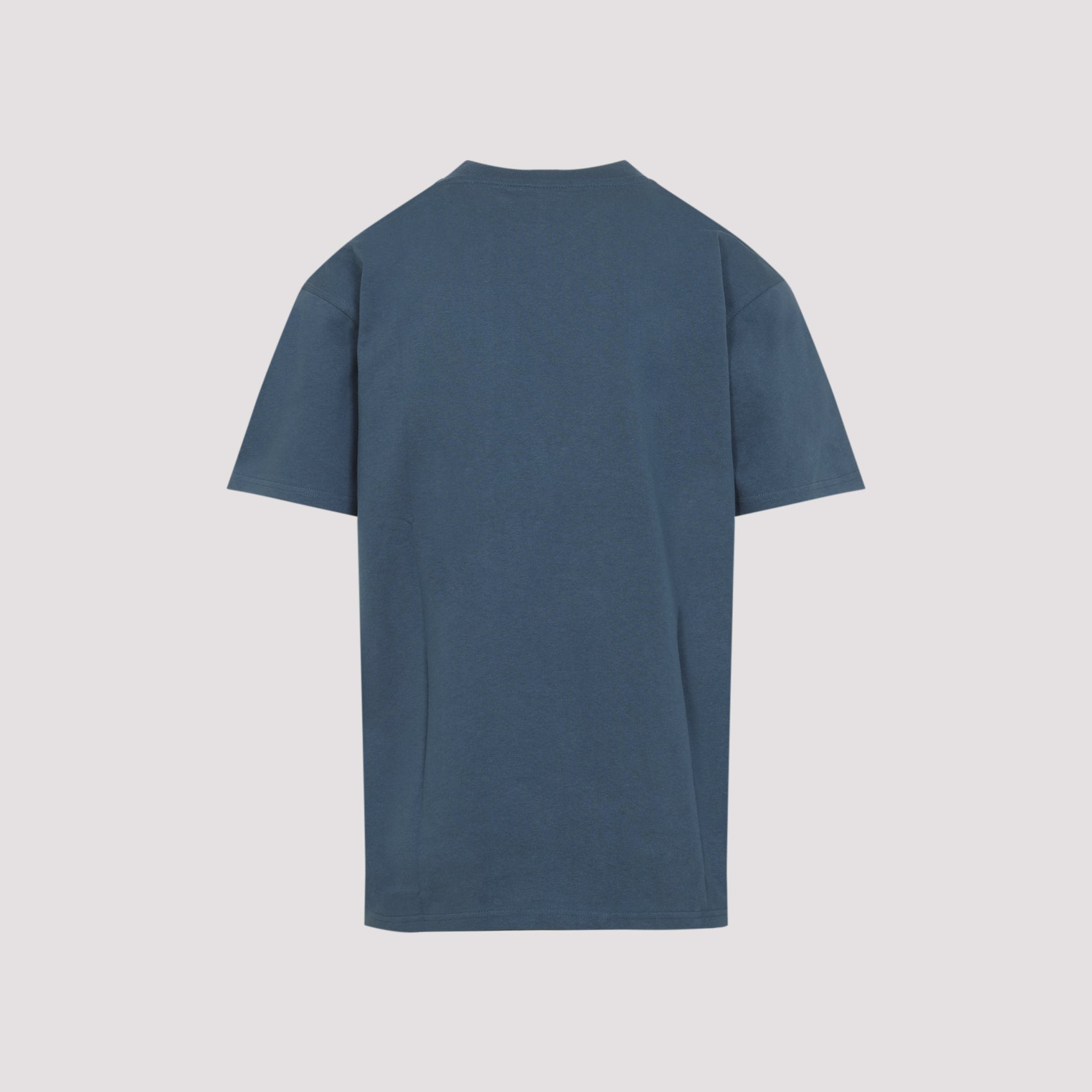 S-s American Script T-shirt Blue Cotton Tshirt