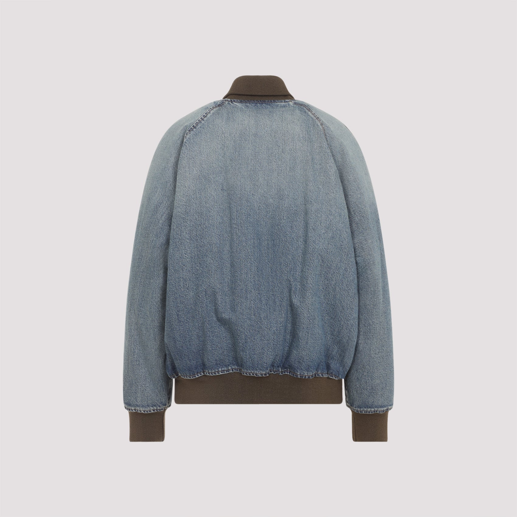Blouson Jacket Blue Cotton
