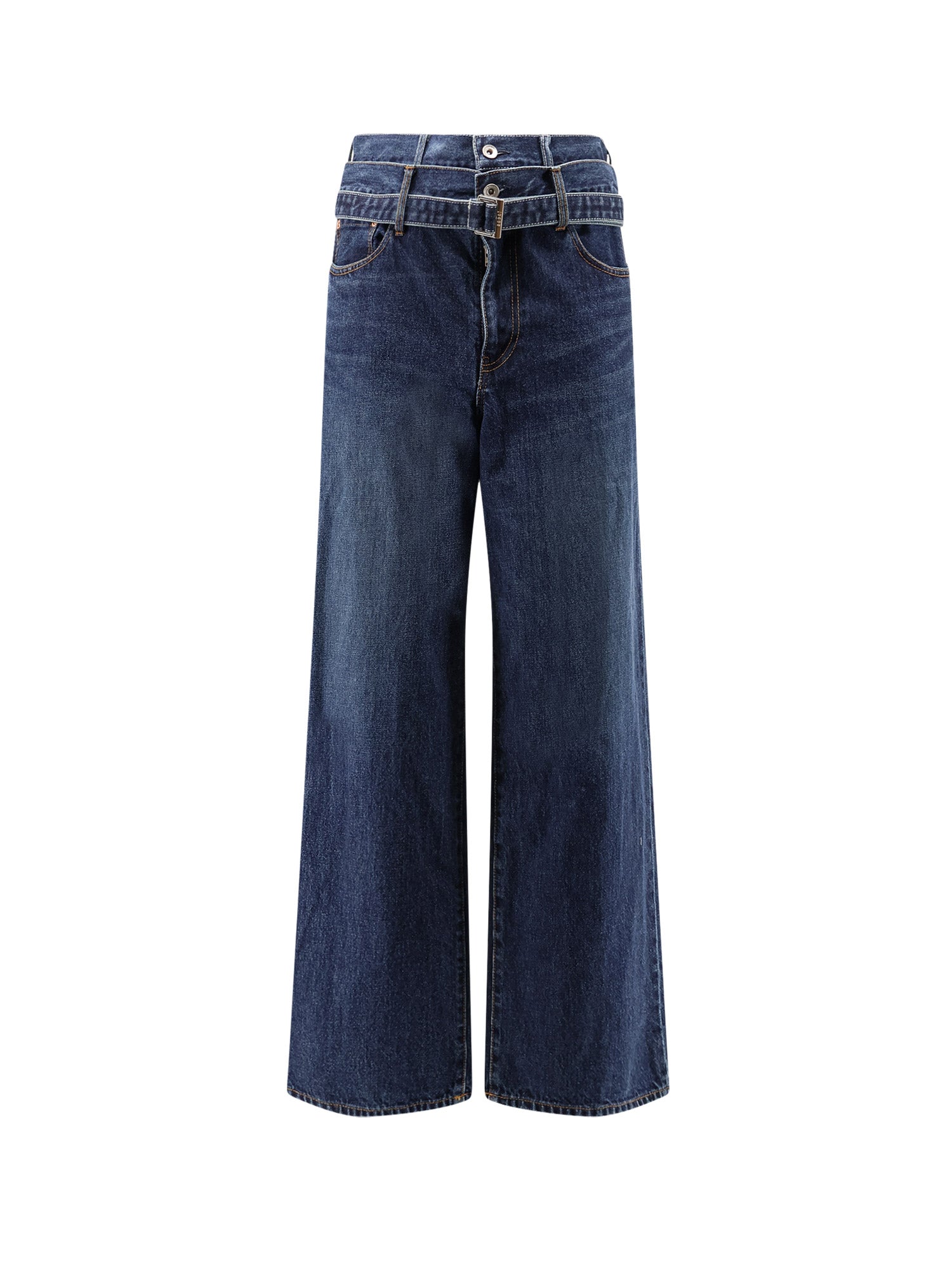 Sacai Jeans Blue Cotone