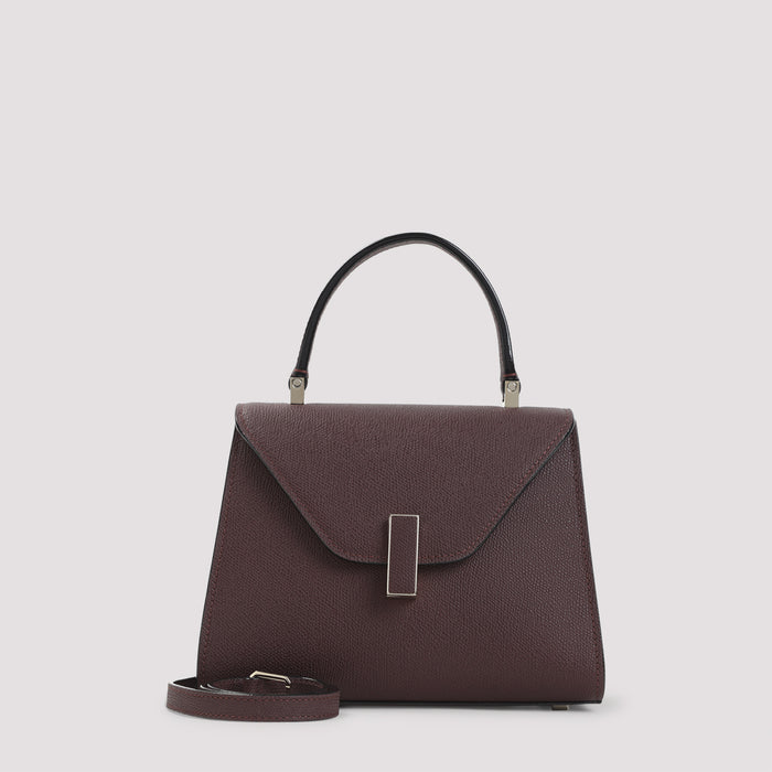 Iside Top Handle Mini Bag Red Calf Leather