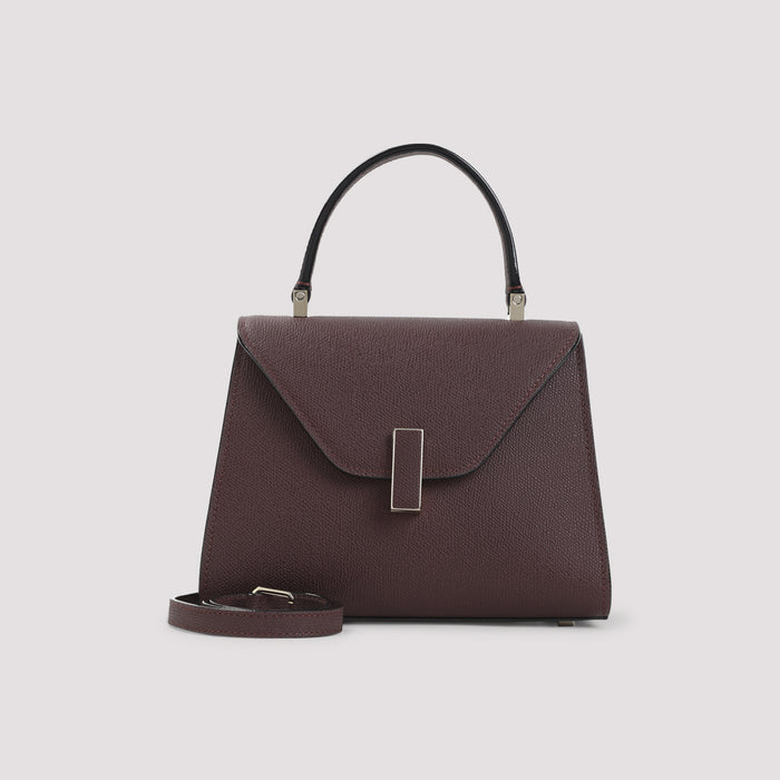 Iside Top Handle Mini Bag Red Calf Leather