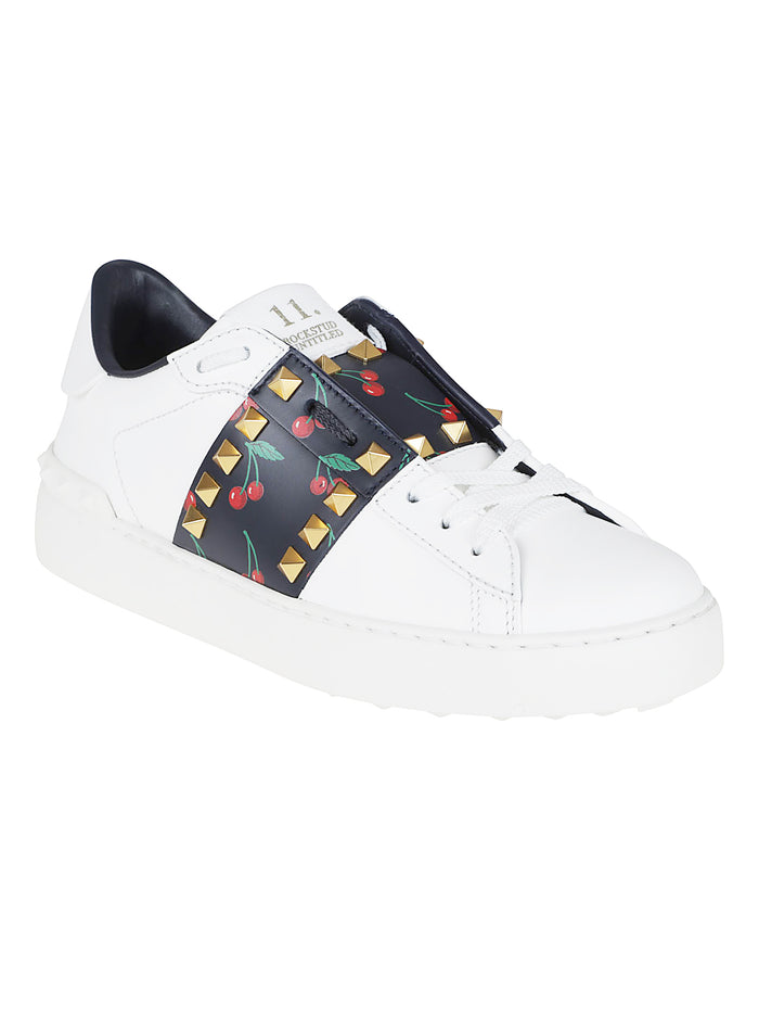 Sneaker Rockstud Untitled White Calf Leather - Bos Taurus Calzature