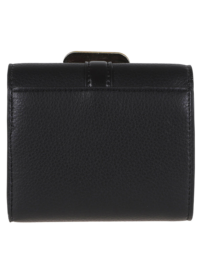 Stella Ryder Trifold Wallet Embossed Grainy Eco Alter Mat - Murraya + Vegea Black Polyamid Portafoglio