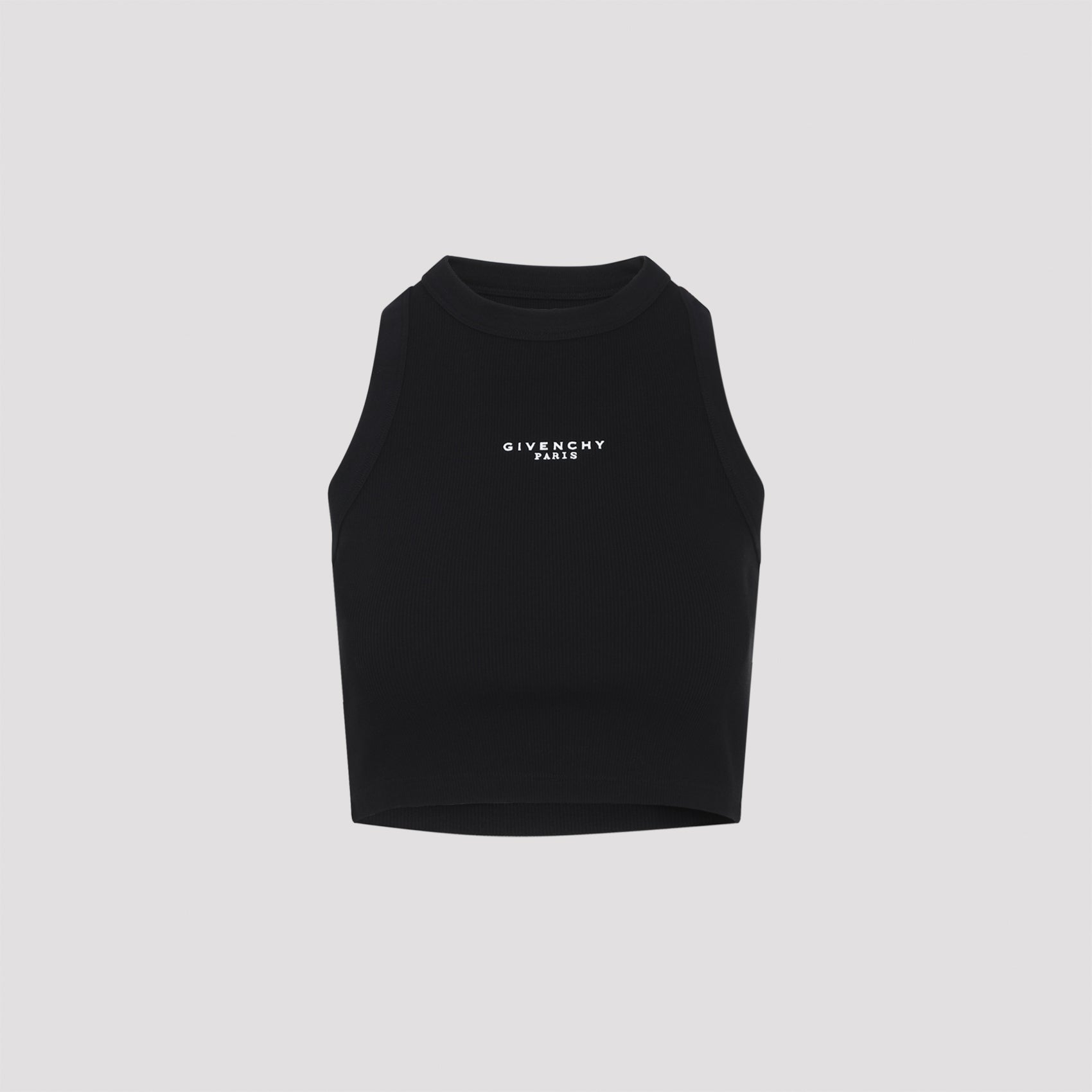 Cotton Top Black Elastane
