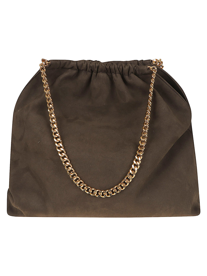 Falabella Medium Drawstring Alter Suede Brown Polyester Borsa