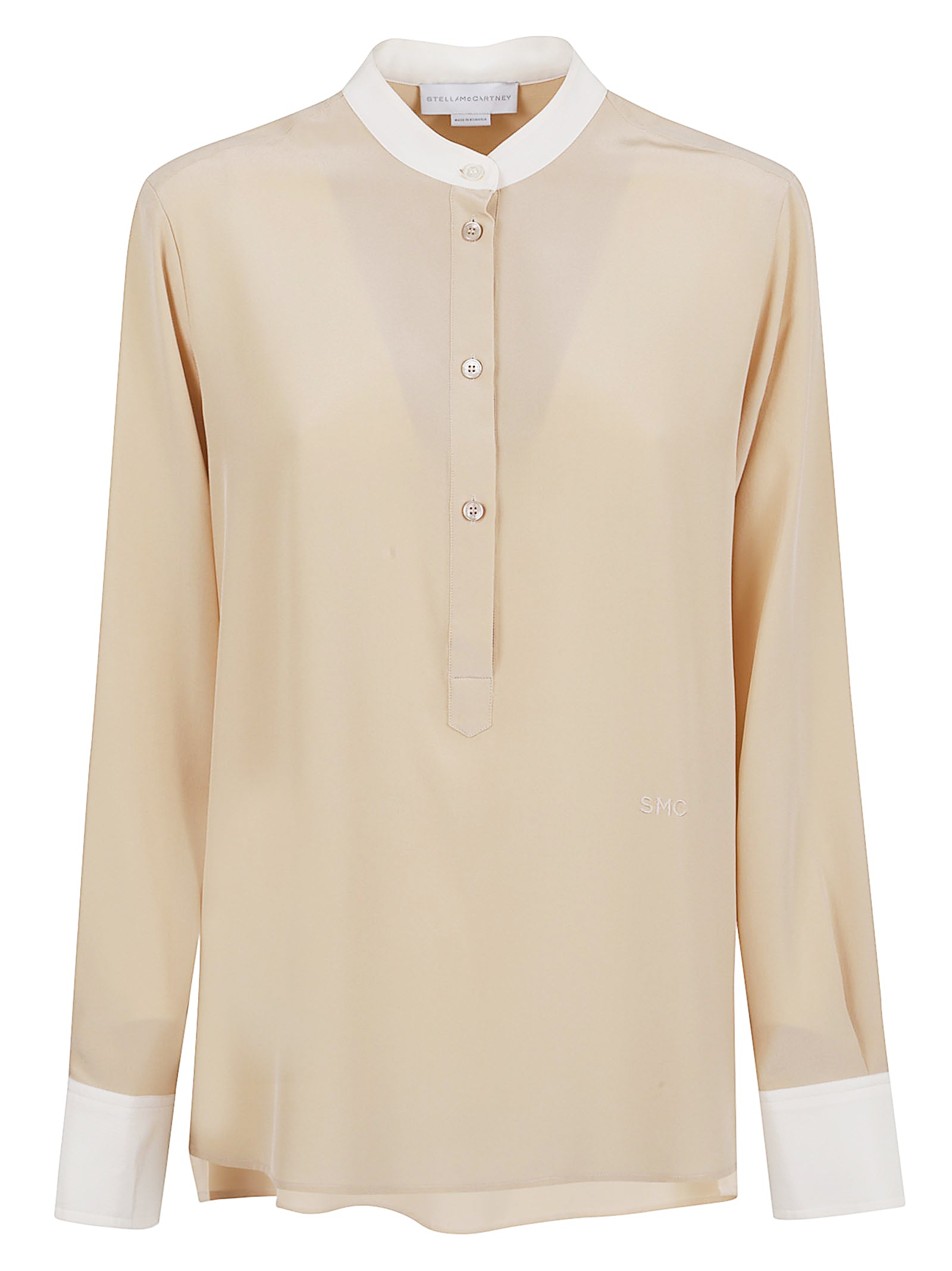 Cdc Bicolour Shirt Nude & Neutrals 1: Silk Camicia
