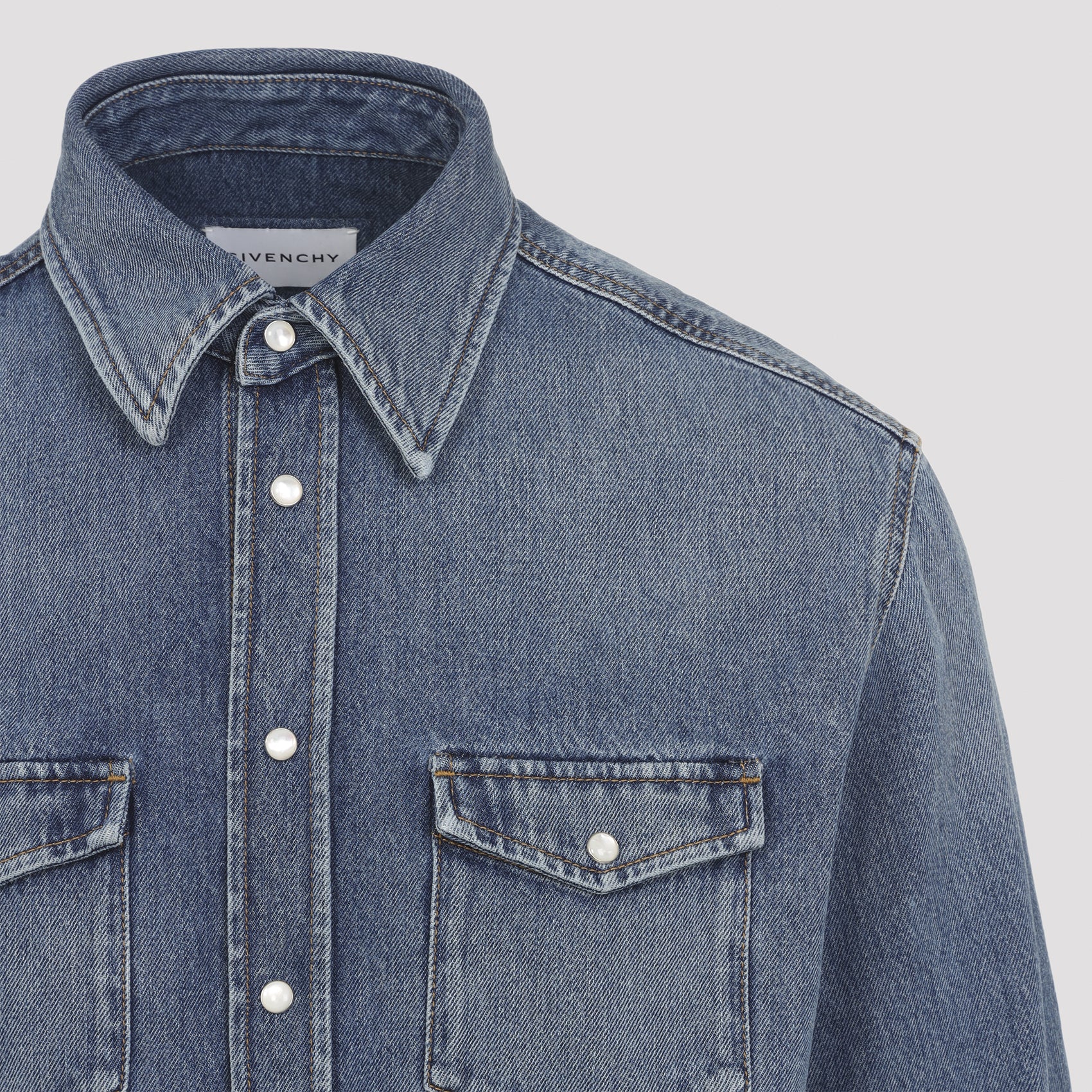 Classic Shirt Blue Cotton