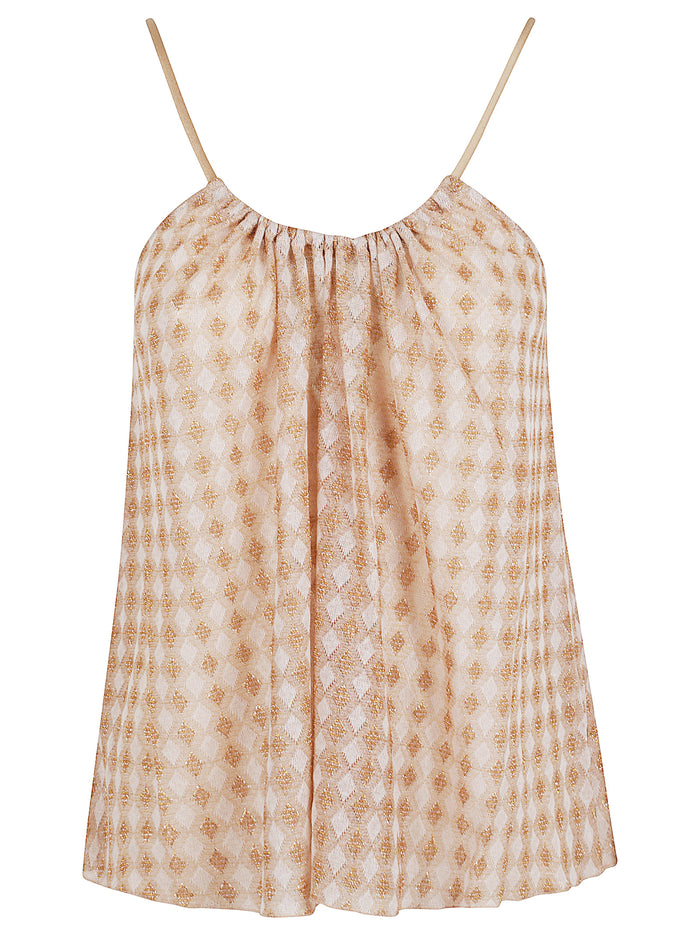 Diamond Jersey Top Nude & Neutrals Vi Pm Pa