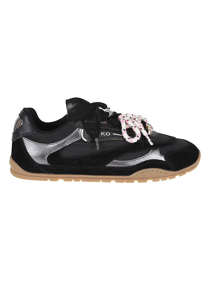 Yulia 01 - Sneaker Cow Suede-nylon Black Calzature