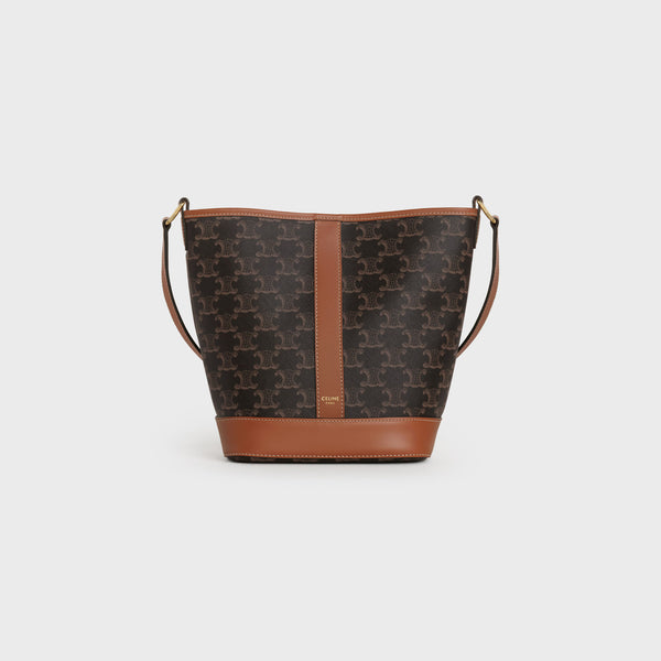 Small Bucket Tan Brown Hand Bags
