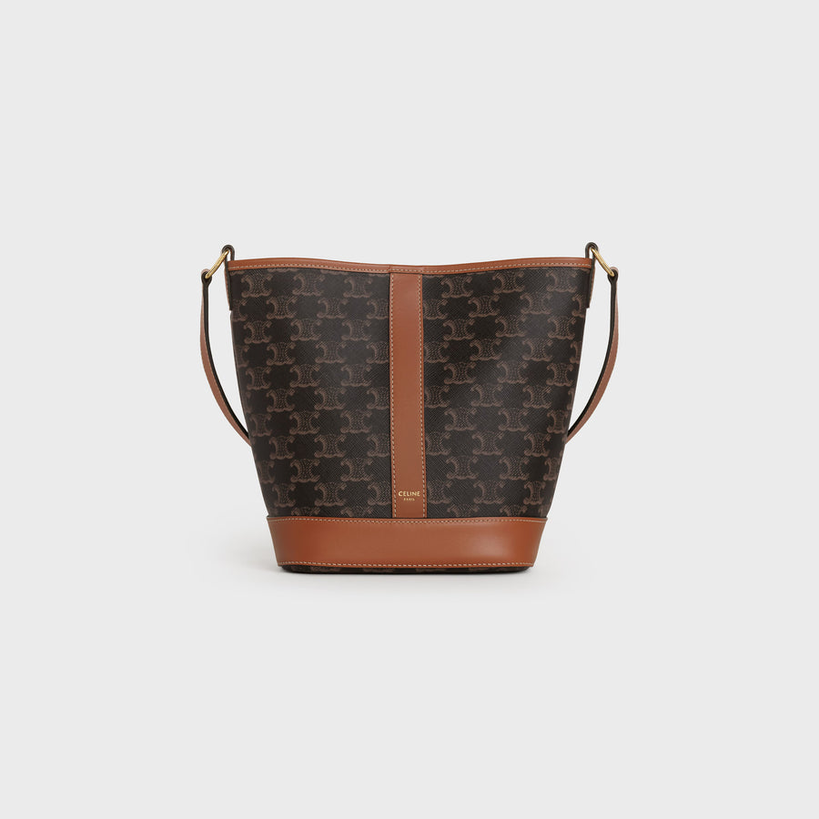 Small Bucket Tan Brown Hand Bags