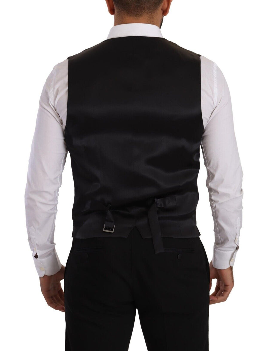 Dolce & Gabbana 76% Virgin Wool vest in black