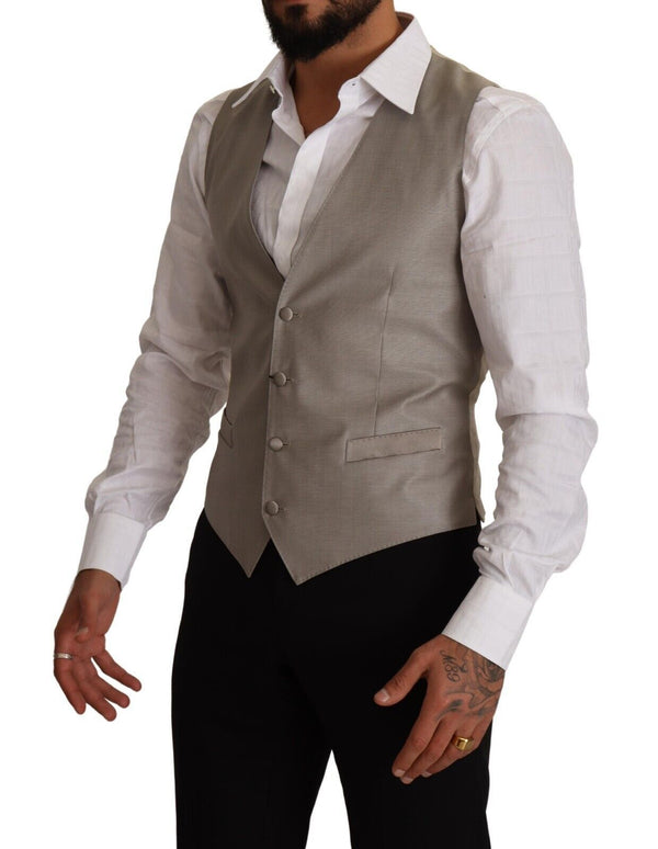 Dolce & Gabbana 79% Virgin Wool vest in beige