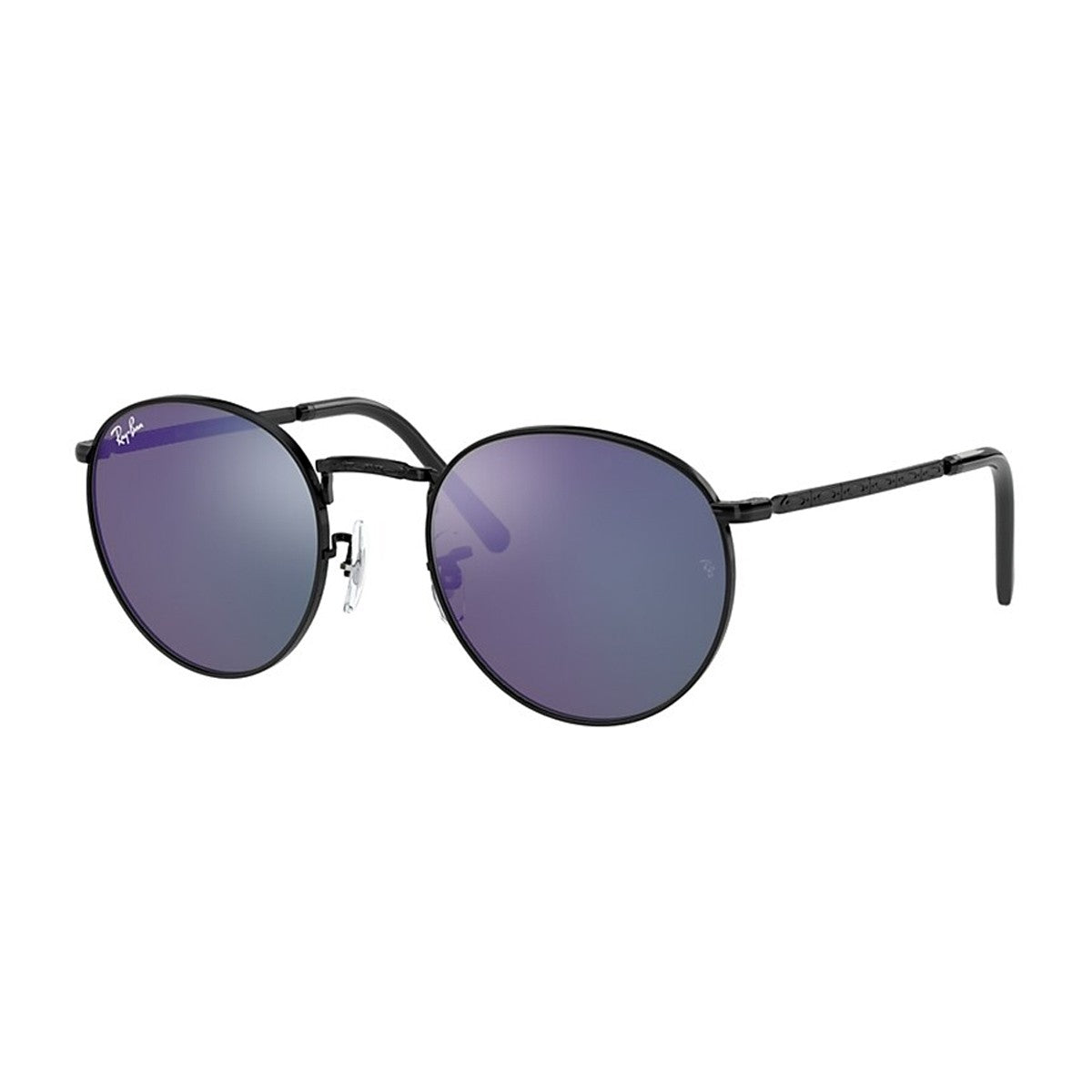 Ray-Ban New Round 3637 Black Metallo Sunglasses