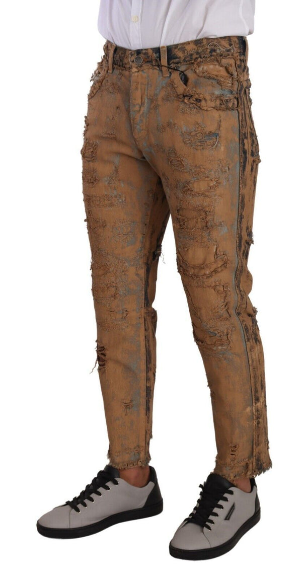 Dolce & Gabbana 100% Cotton jeans in brown