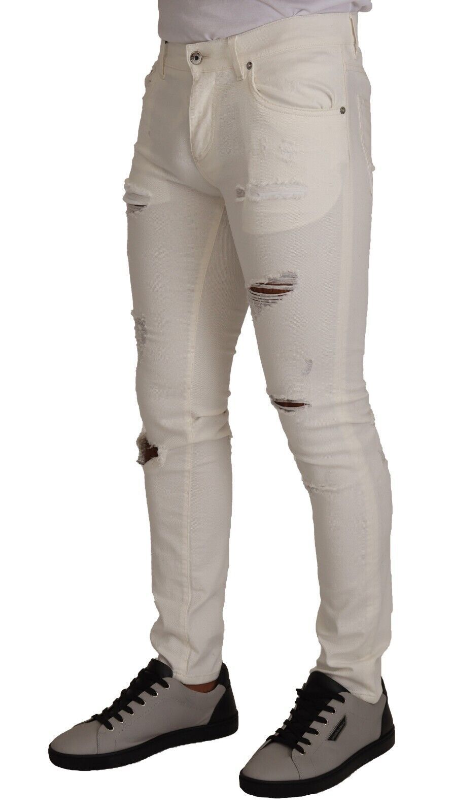 Dolce & Gabbana 98% Cotton jeans in white