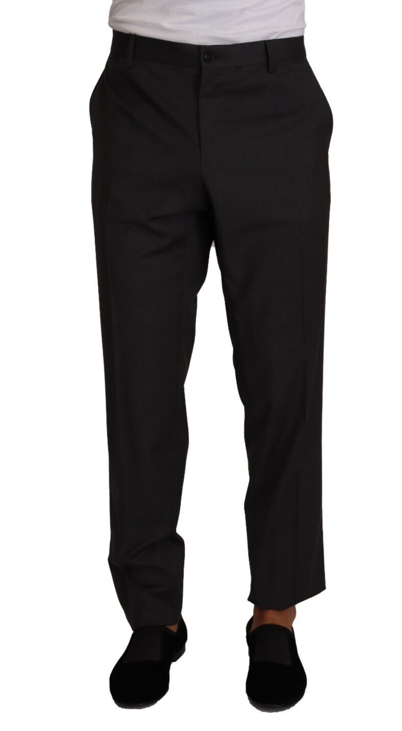 Dolce & Gabbana 98% Virgin Wool trousers in gray — view 3