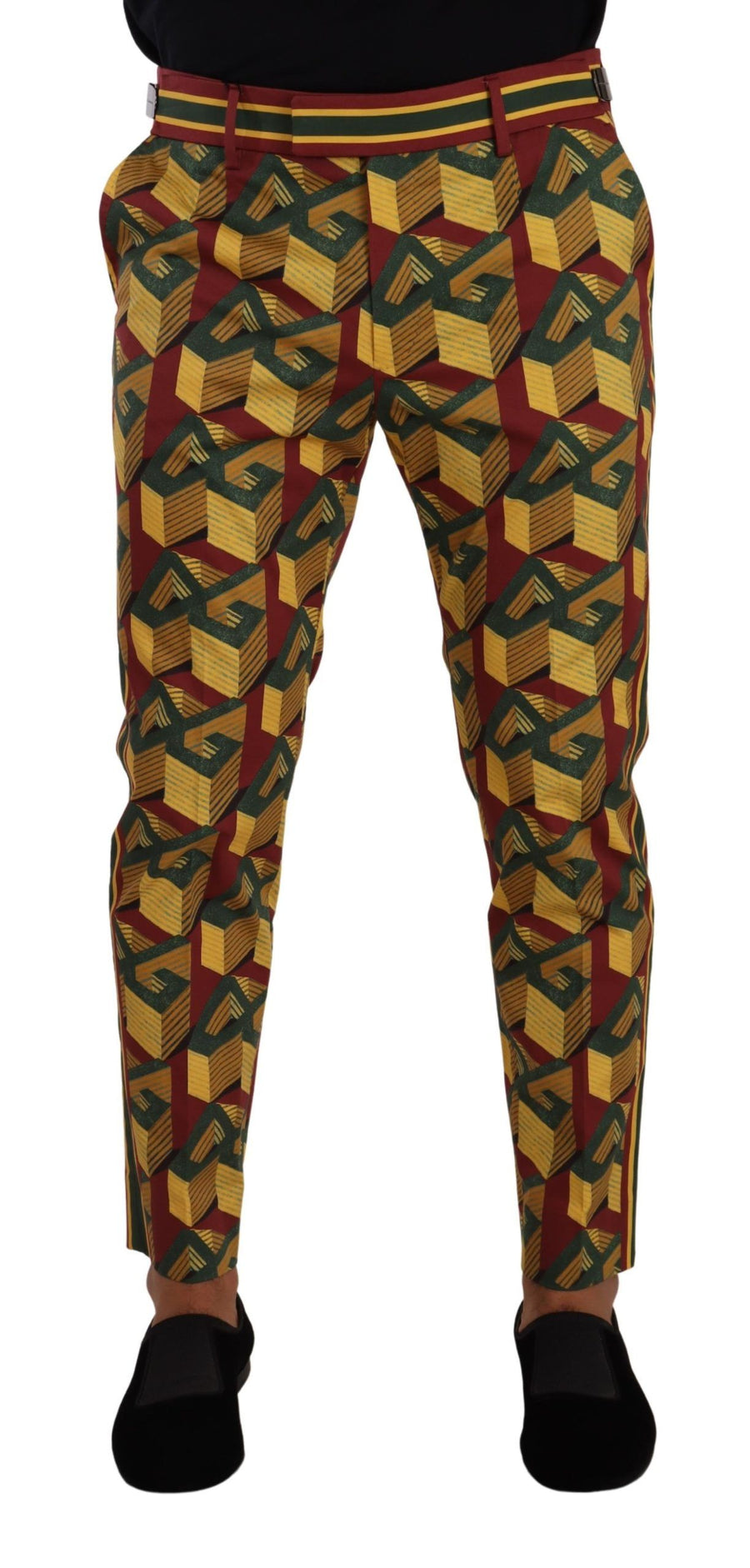Dolce & Gabbana 97% Cotton 3% Elastane trousers in multicolor