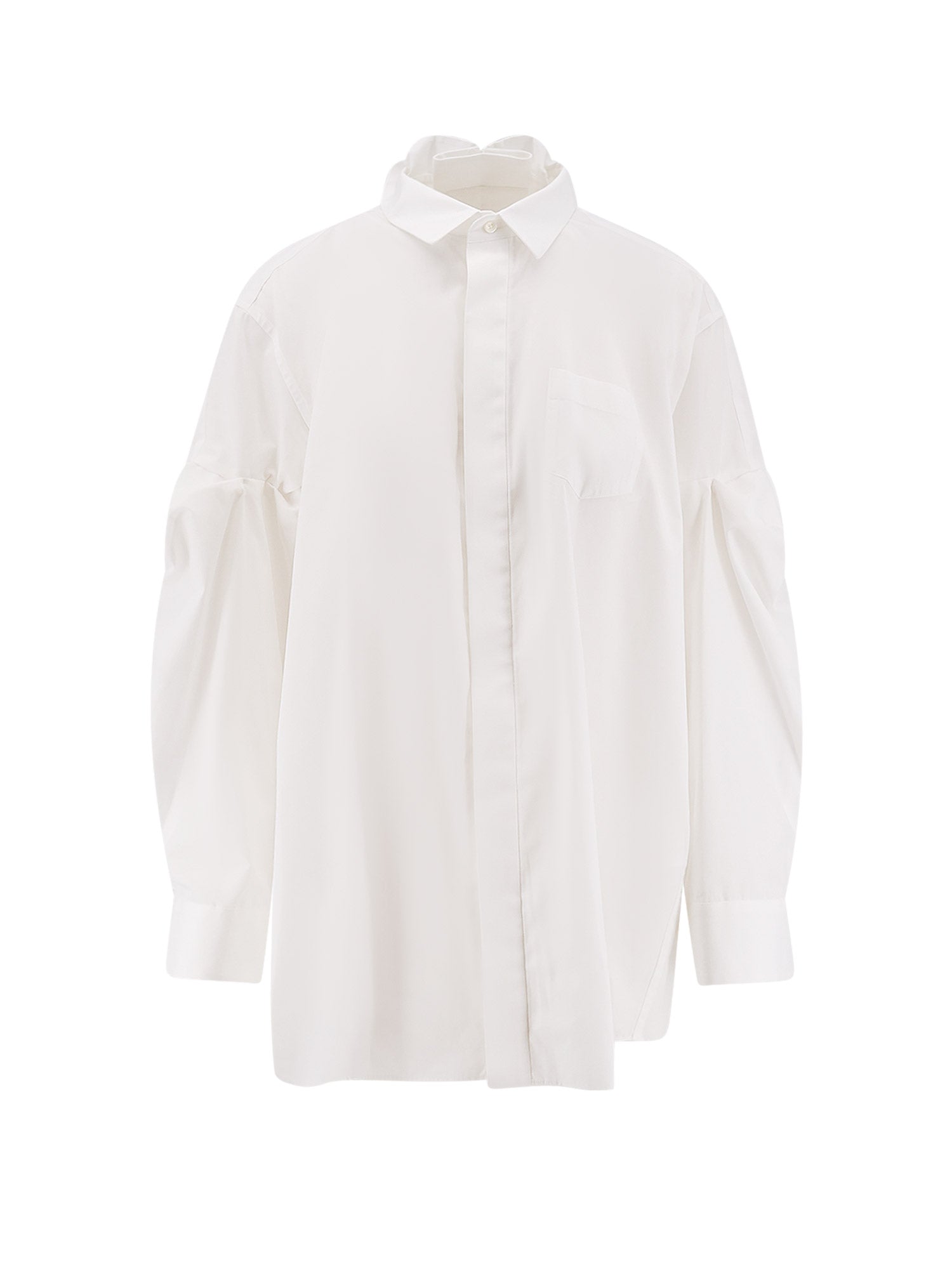 Sacai Shirts Beige 65 % Poliestere Cotone