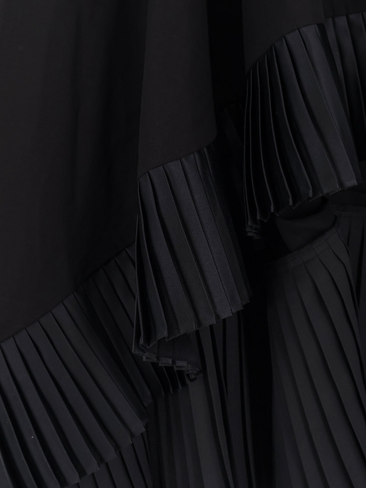 Sacai Dresses Black Cotone