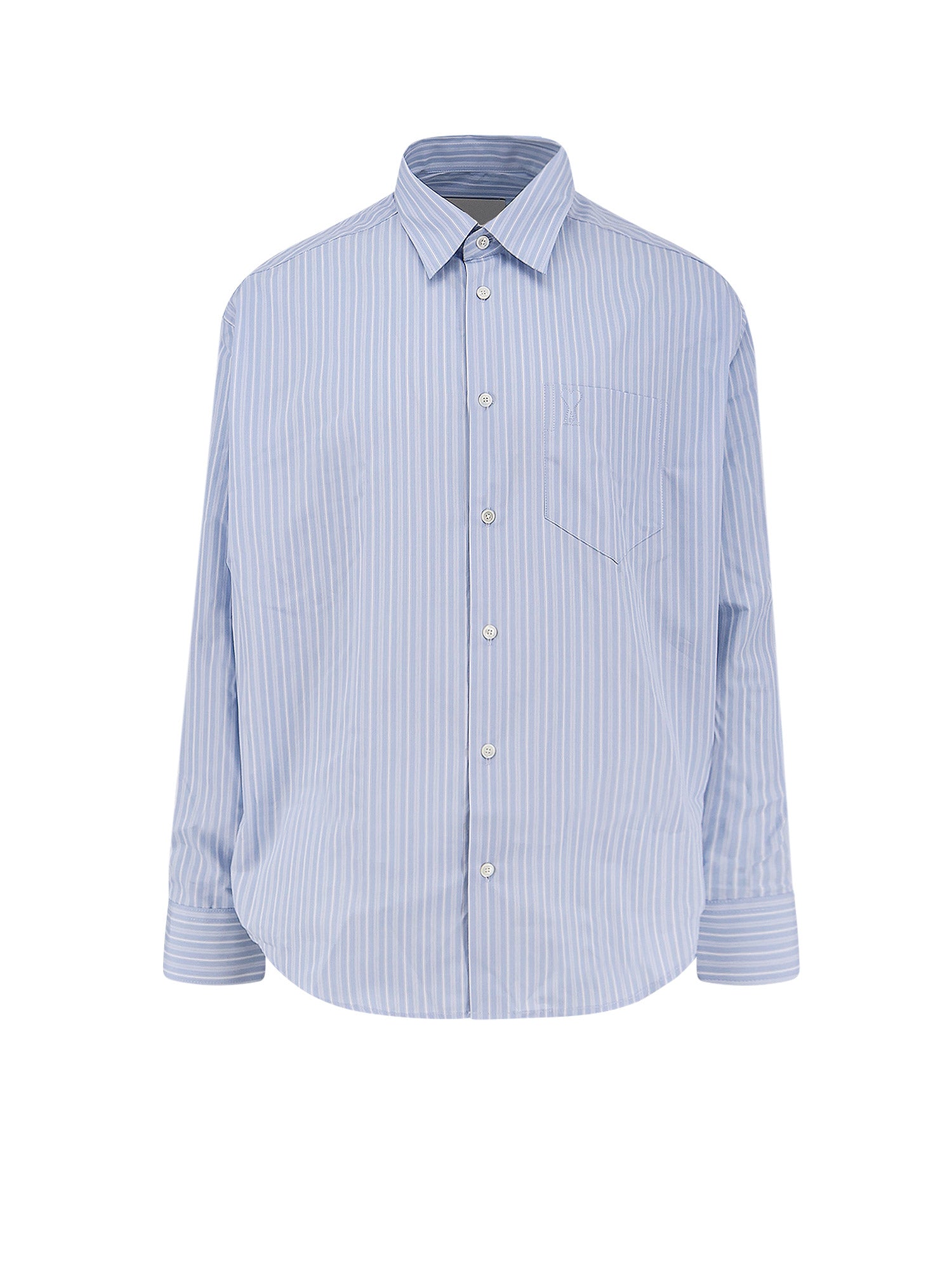 Ami Paris Shirts Bleu Cachemire/ Blanc Cotone