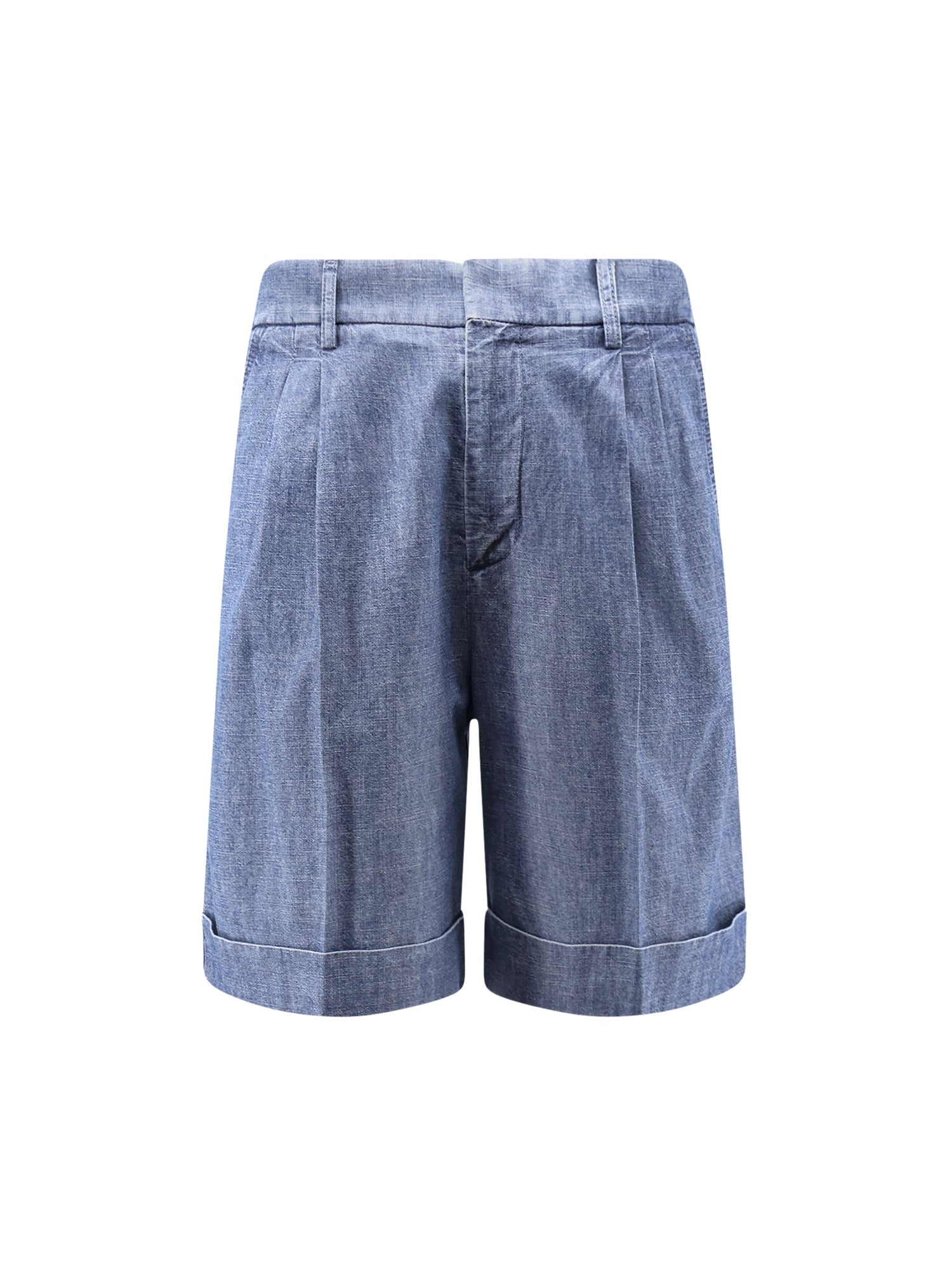 Valentino Shorts Medium Blue Denim Cotone