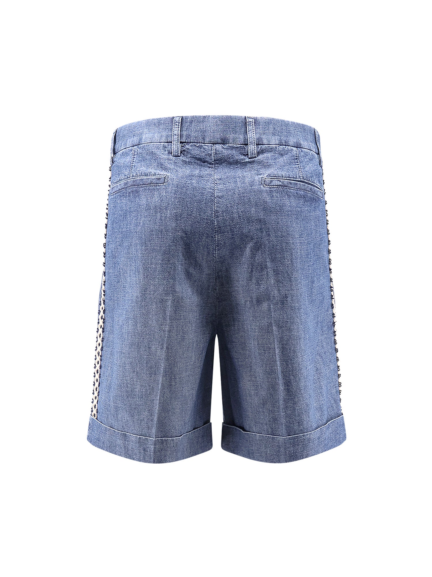 Valentino Shorts Medium Blue Denim Cotone