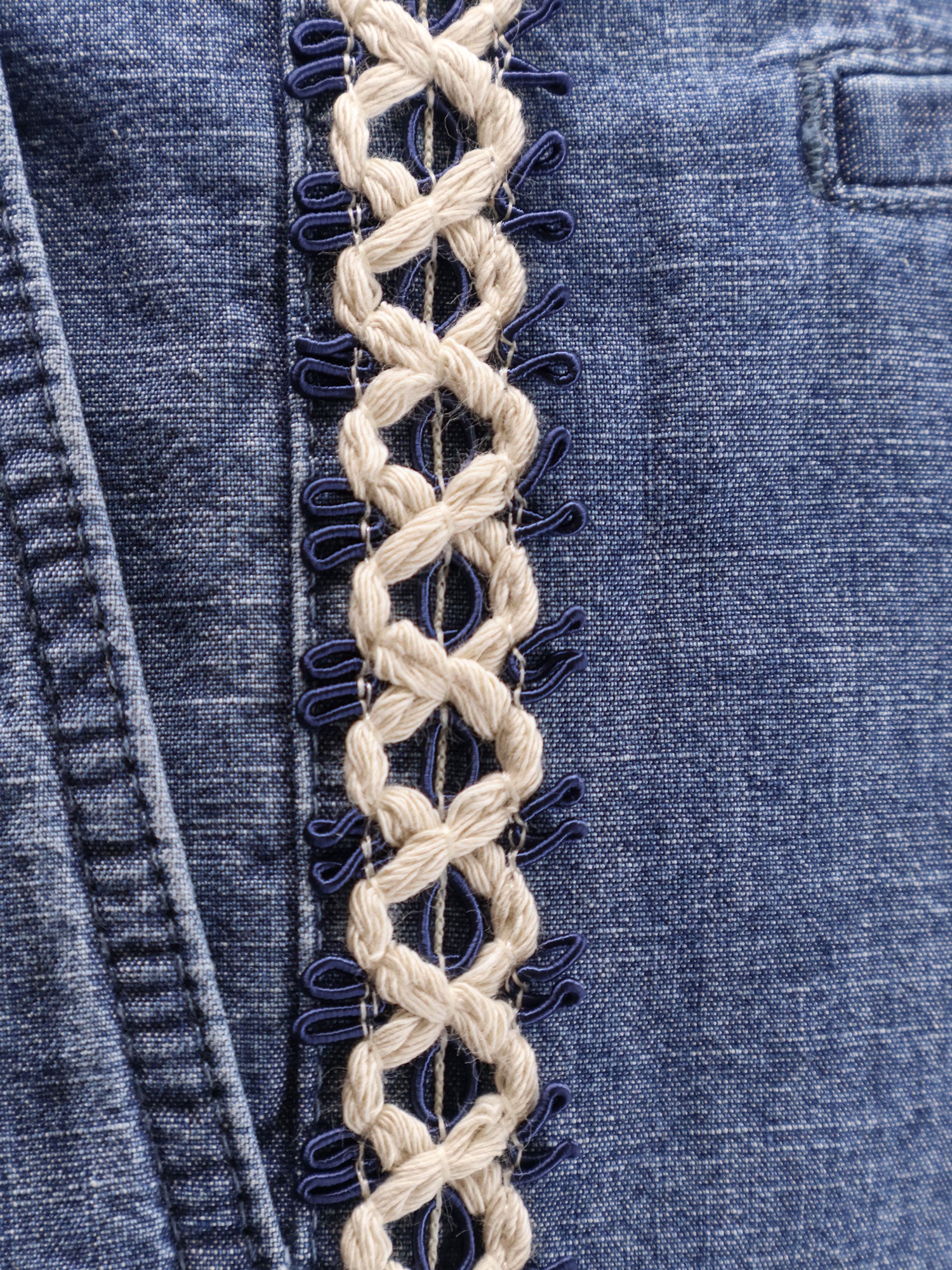 Valentino Shorts Medium Blue Denim Cotone