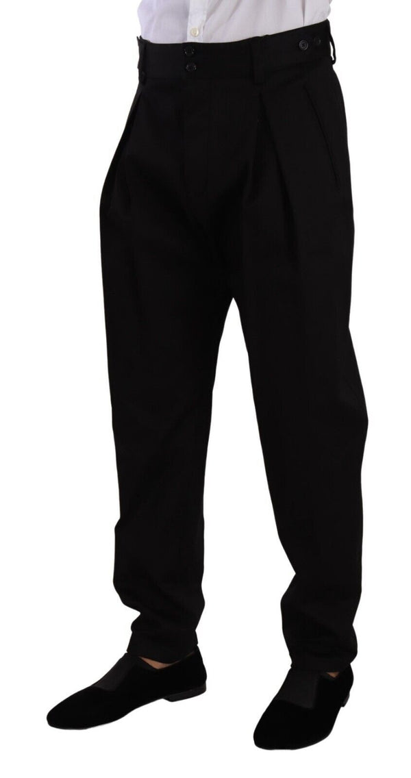 Dolce & Gabbana 97% Cotton trousers in black