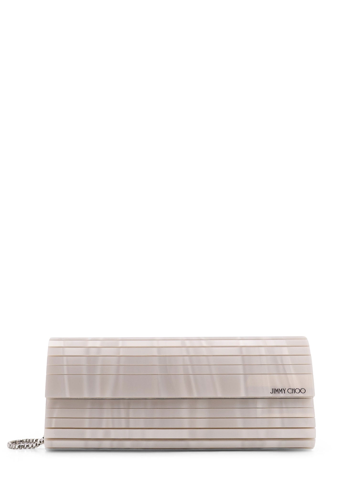 Jimmy Choo Bags White Plexy Brass Goat