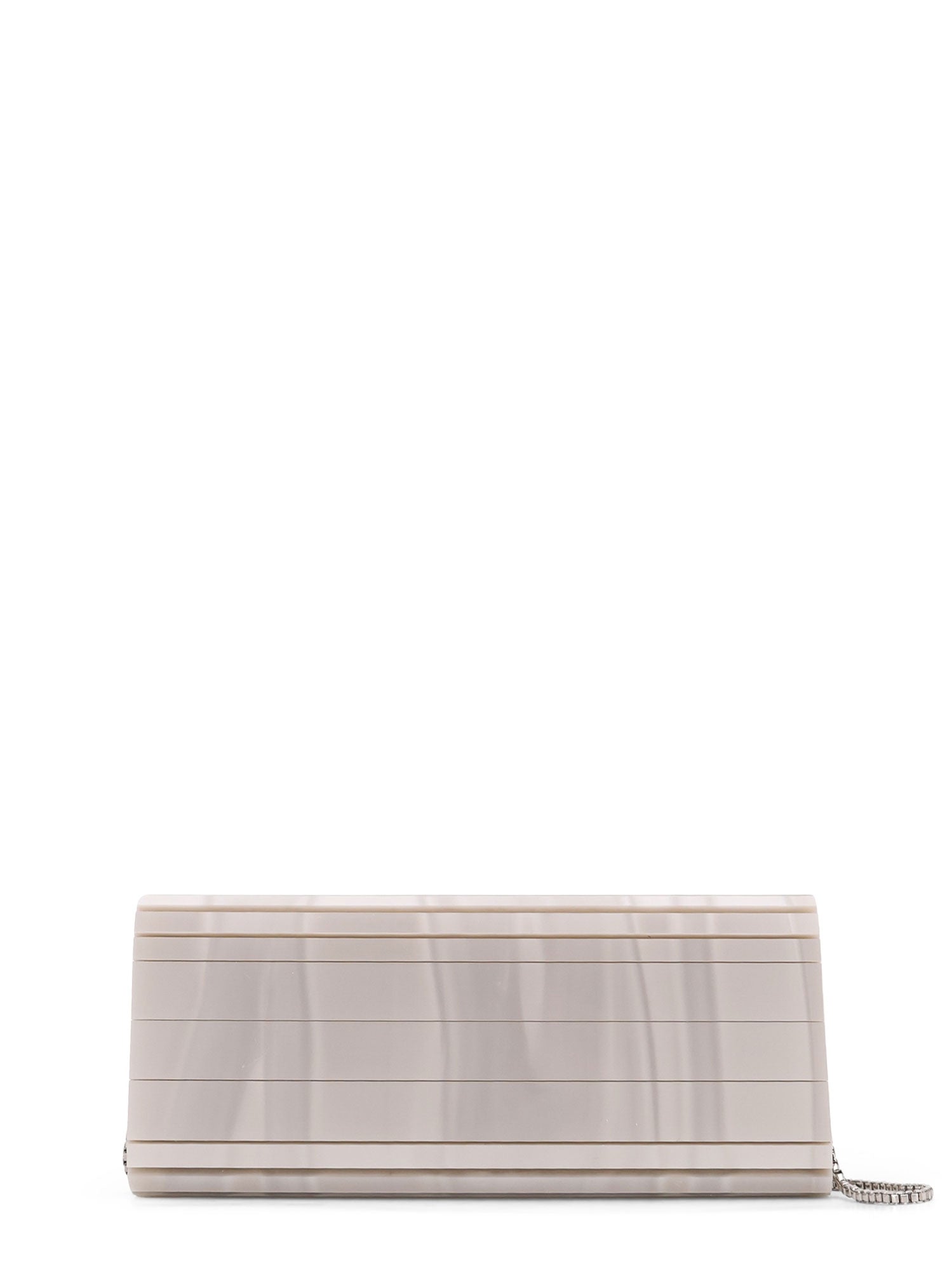 Jimmy Choo Bags White Plexy Brass Goat