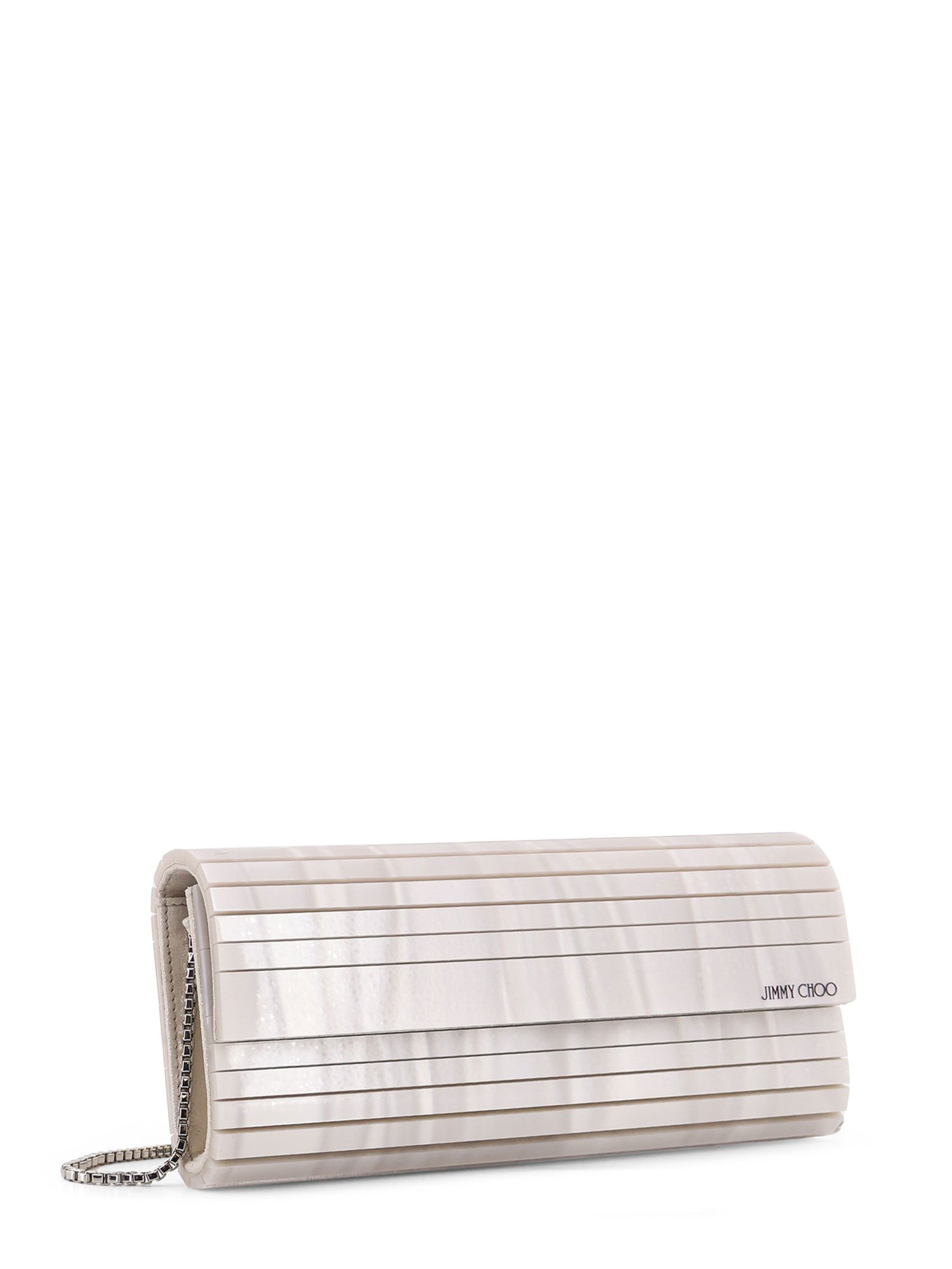 Jimmy Choo Bags White Plexy Brass Goat