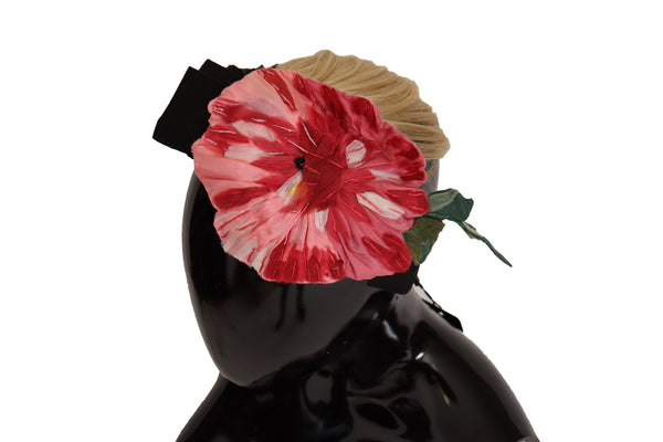 Dolce & Gabbana 4% Elastane hair band in black