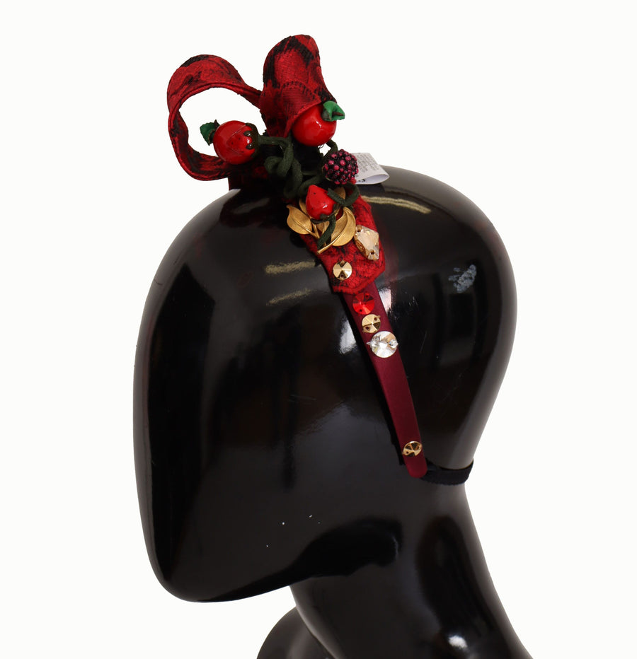 Dolce & Gabbana 6% AC headband in red