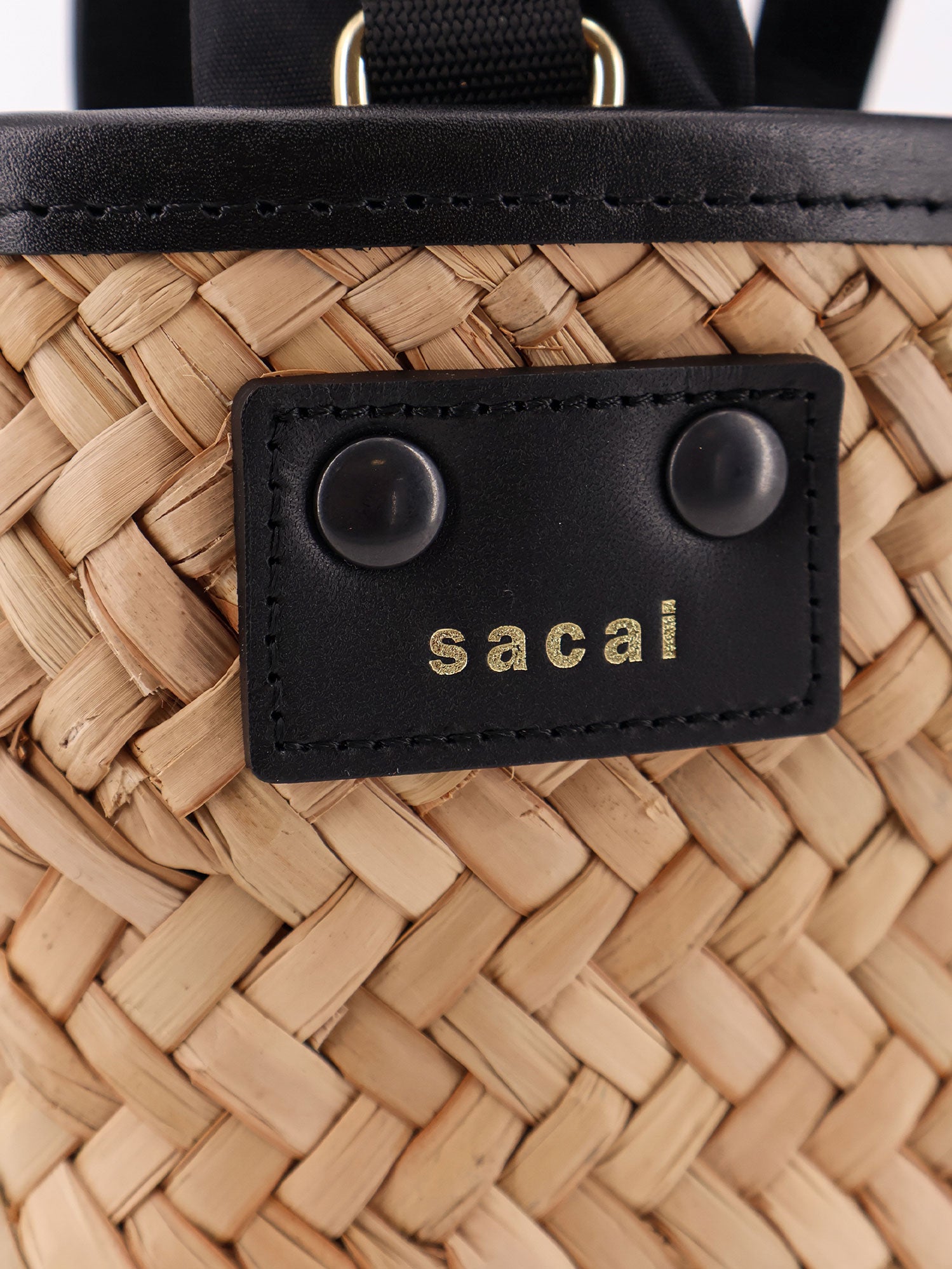 Sacai Bags Beige Rafia/pelle