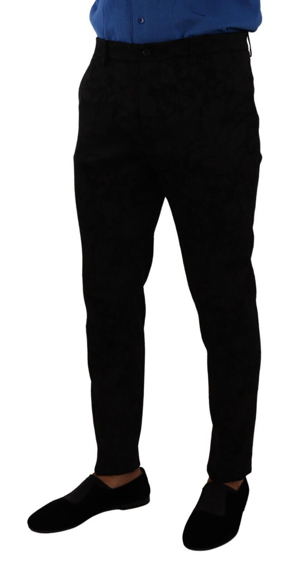 Dolce & Gabbana 57% Polyester trousers in black