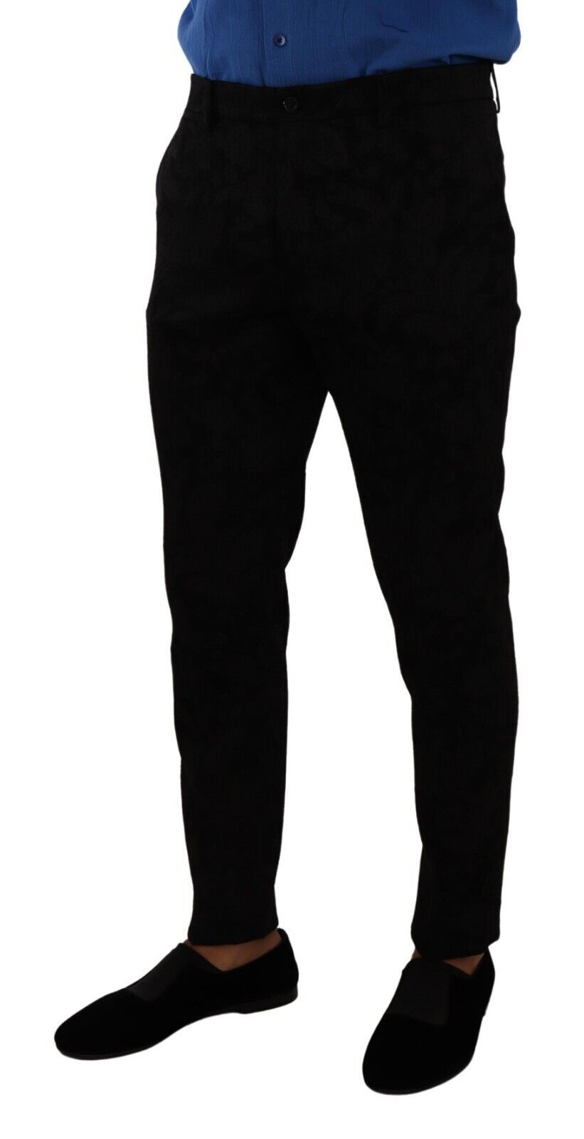 Dolce & Gabbana 57% Polyester trousers in black