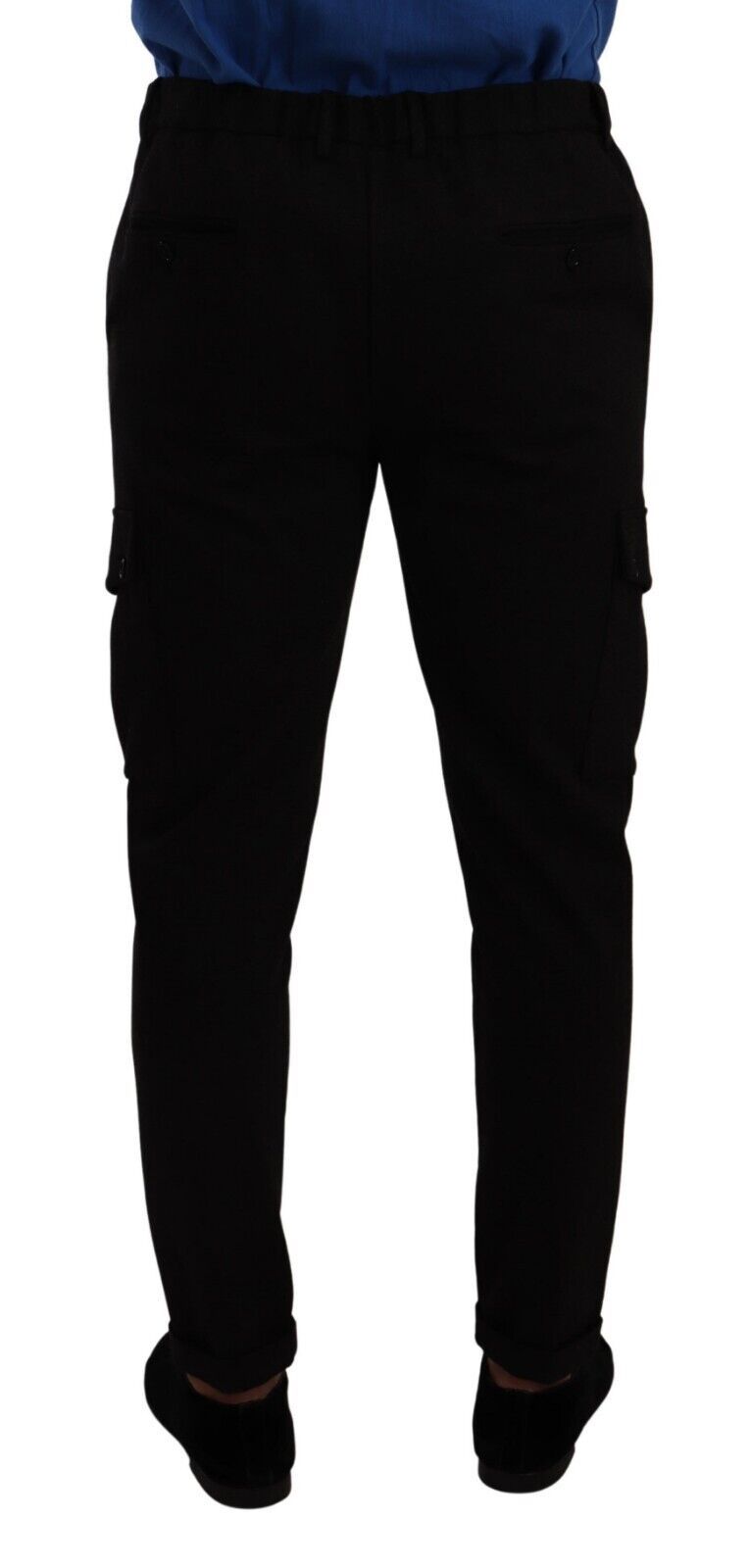 Dolce & Gabbana 69% Viscose cargo pants in black