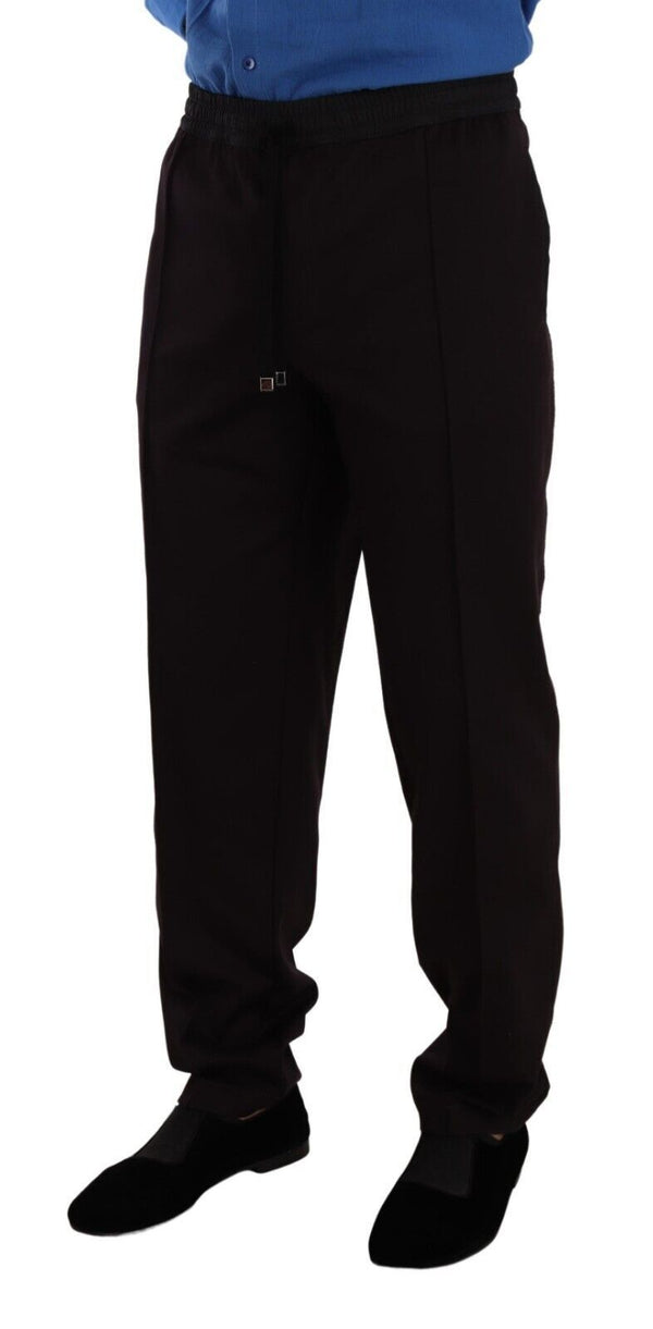 Dolce & Gabbana 85% Cotton trousers in black
