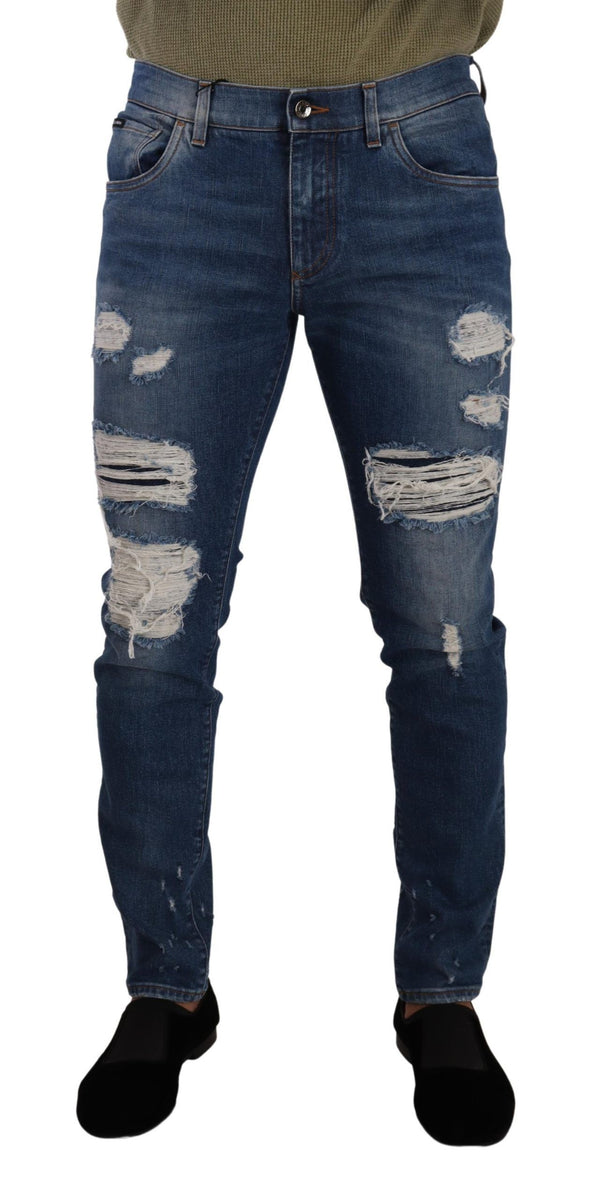Dolce & Gabbana 98% Cotton jeans in blue