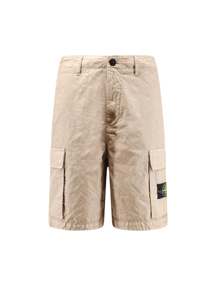 Stone Island Shorts Desert Poliammide