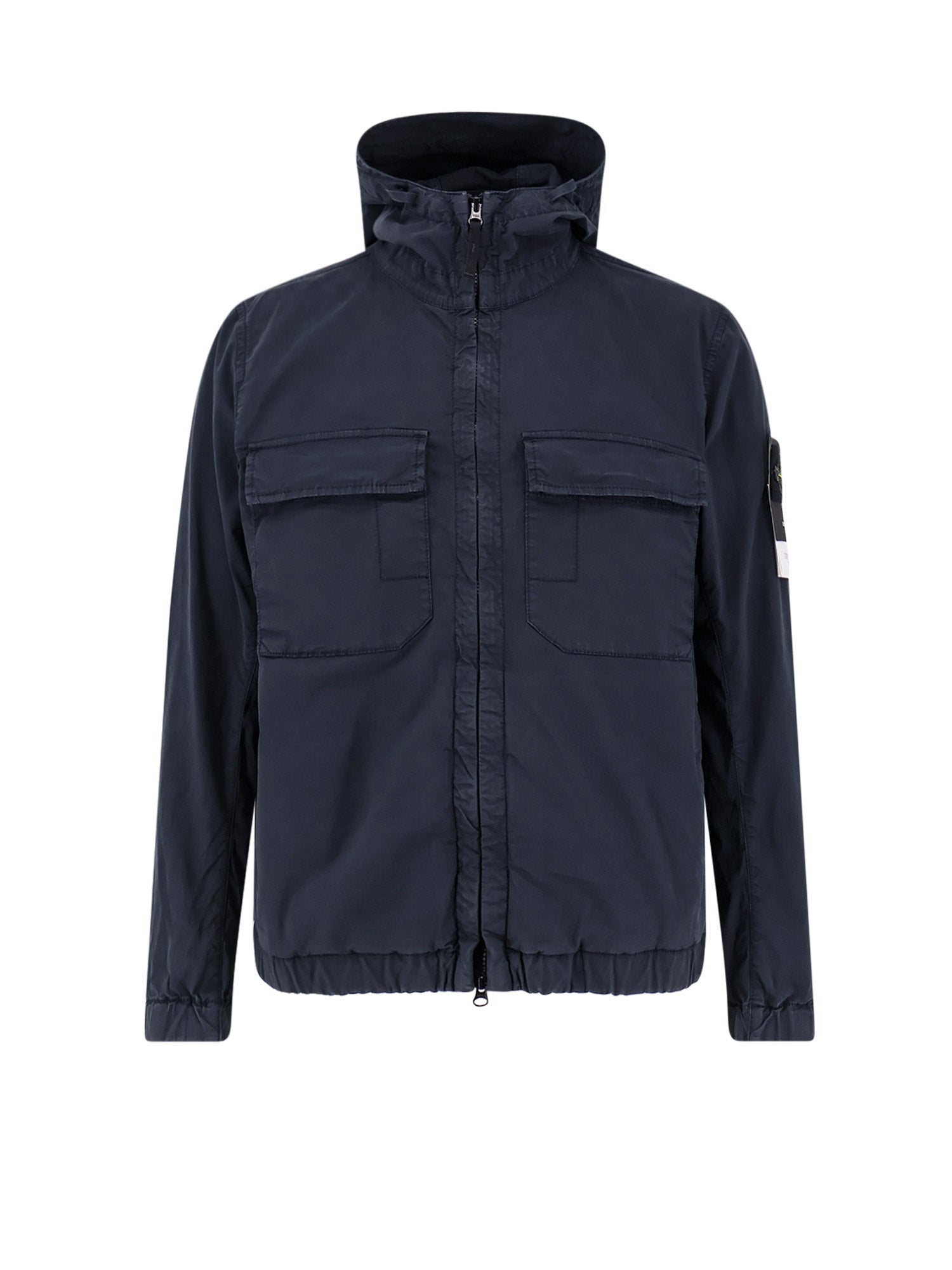 Stone Island Jackets Blue Cotone Elastan