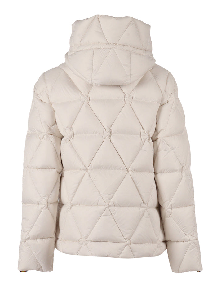 Lethille Thermo Microfiber Down Jacket White Short Puffer