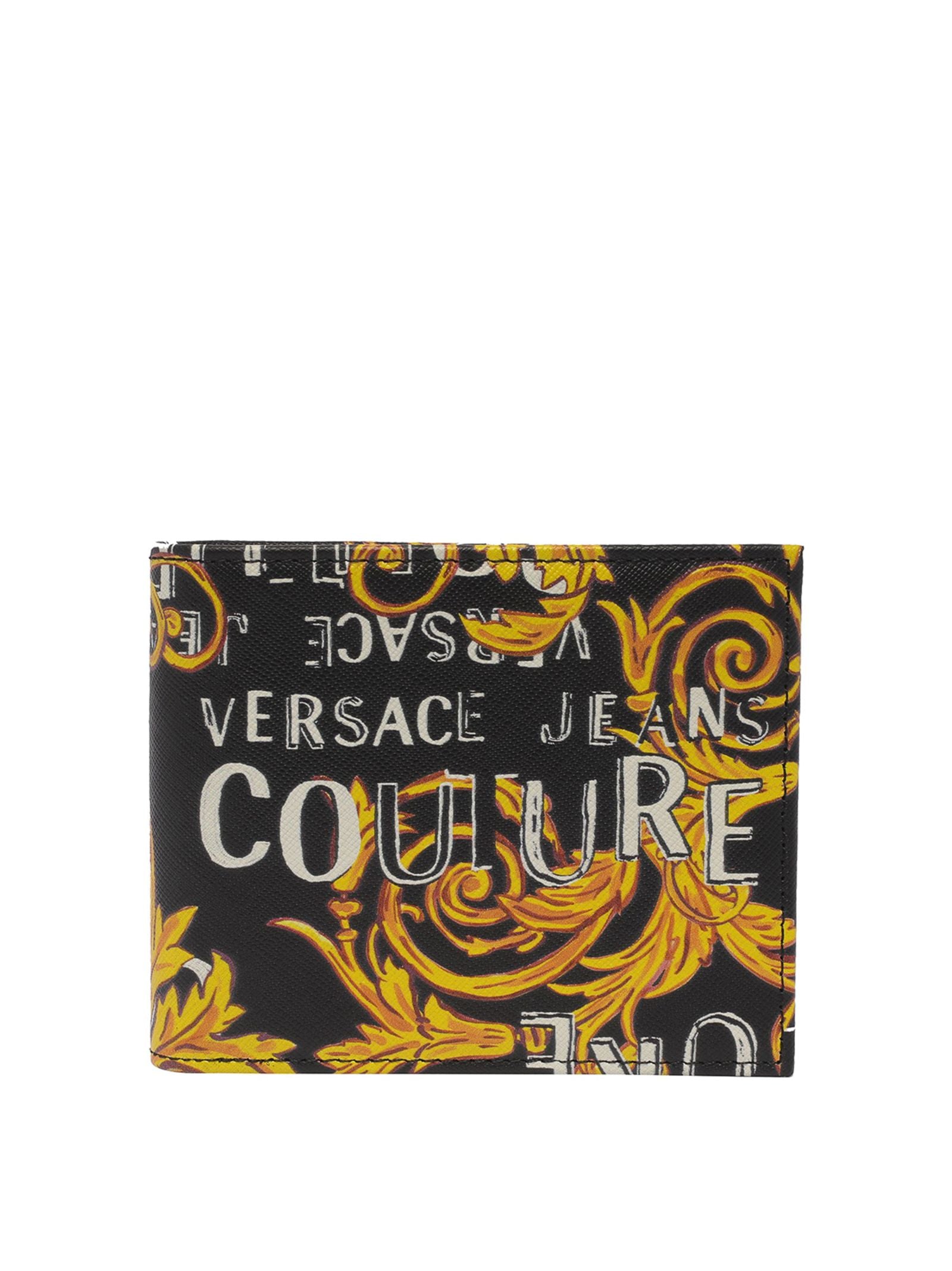 VERSACE JEANS COUTURE Wallets Black Cotton