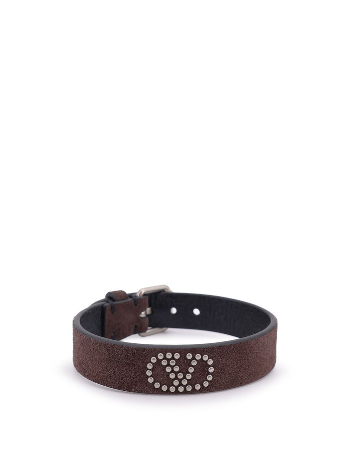 Valentino Garavani Bijoux Dark Brown Suede
