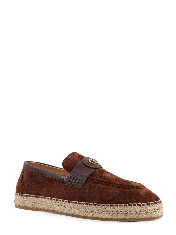 Valentino Garavani Flat shoes Bark Brown Suede
