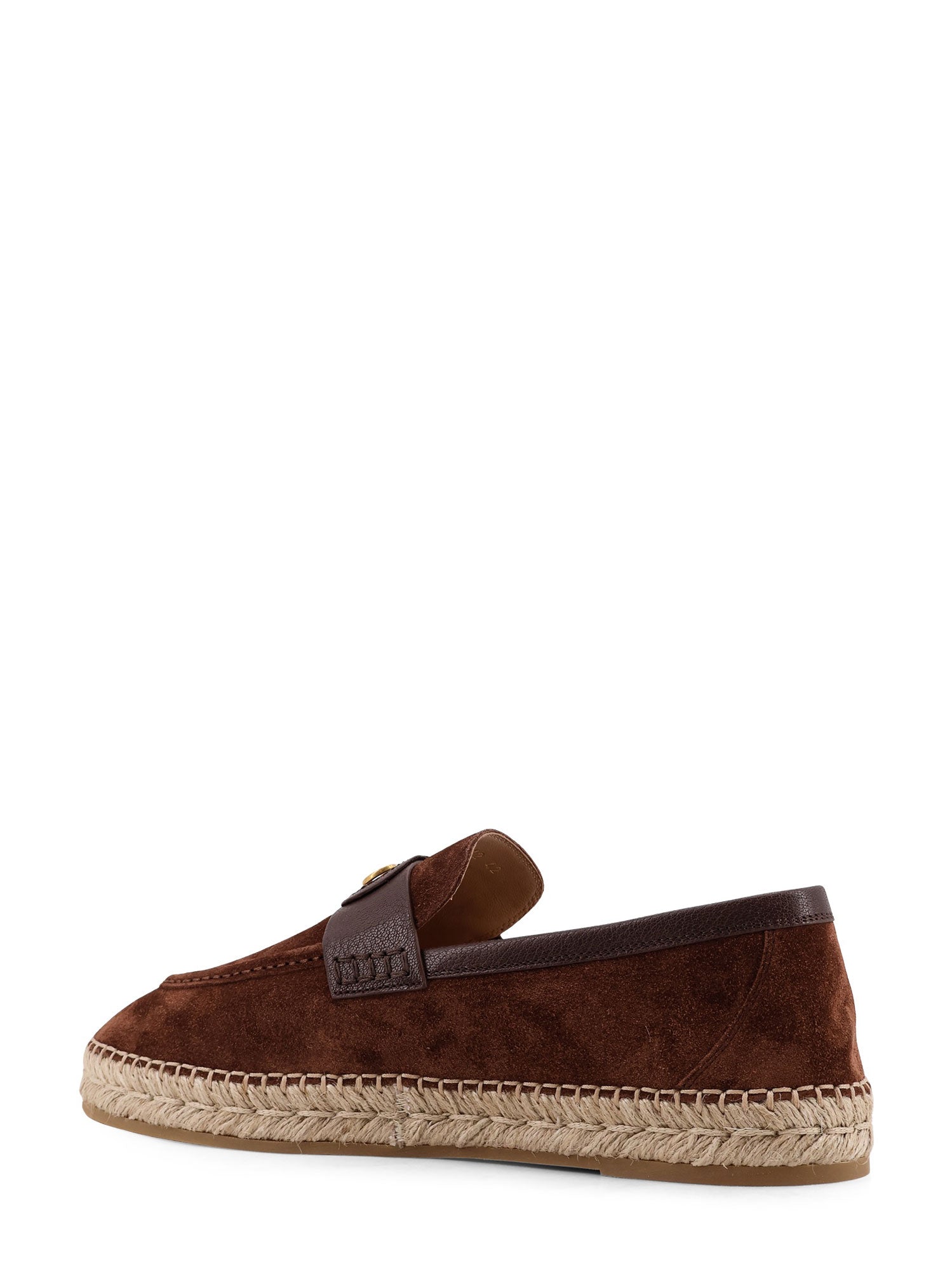 Valentino Garavani Flat shoes Bark Brown Suede