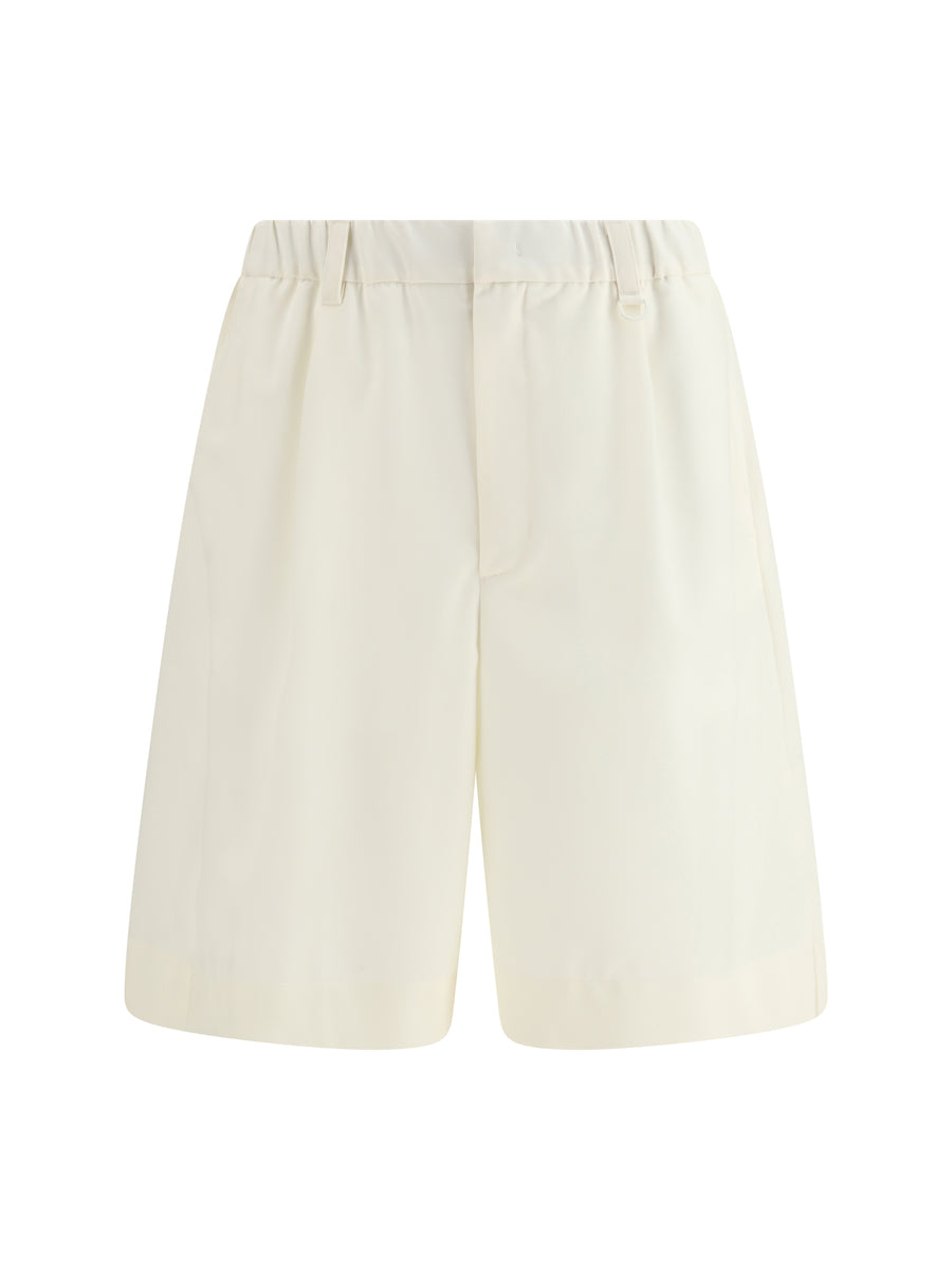 Tailored Shorts Natural Polyester Trousers