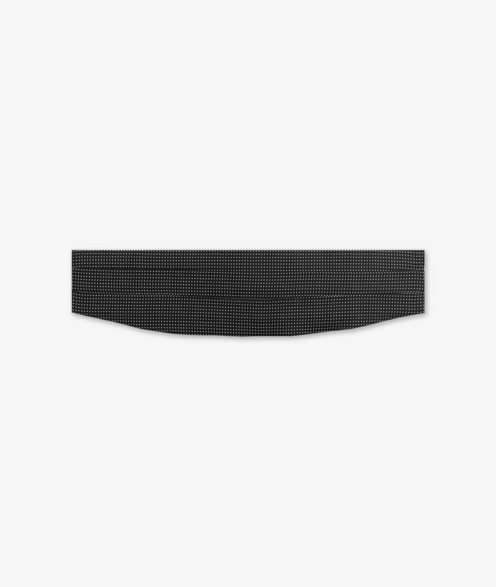 Cummerbund Pois Black Ceremony Band